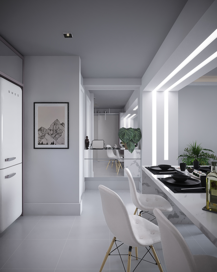 Flutua Arquitetura Picarras Balneario Camboriu Interiores Paisagismo Engenharia e BIM Cozinha Gianduia LARI CAM003